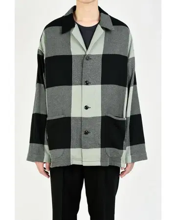 LAD MUSICIAN 체크 무늬 셔츠 자켓 사이즈