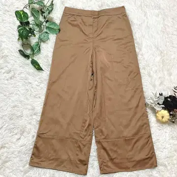 ICB 와이드 팬츠 9호 베이지 고급 실루엣 출퇴근에도