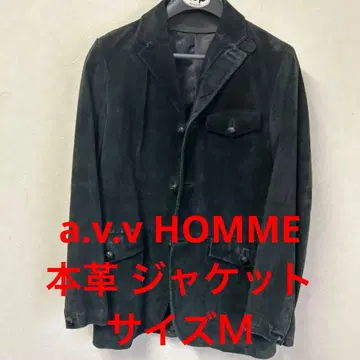 a.v.v HOMME 천연 가죽 자켓