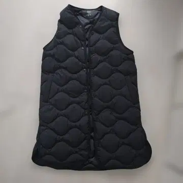 UNIQLO 울트라 라이트 다운 롱 다운 베스트 S 블랙