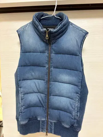 1PIU1UGUALE3 RELAX 조그 데님 다운 베스트