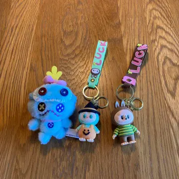 LUCK 캐릭터 키링 3개 세트