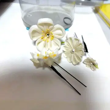 꽃 모양 헤어 액세서리 헤어콤