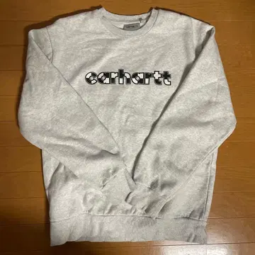 carhartt 트레이닝복 속기모 화이트 그레이