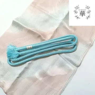 이5 허리띠 세트 오비 장식 천 스카이블루 핑크 그라데이션