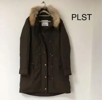 PLST 카키 모즈 코트