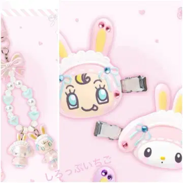 메조 피아노 산리오 콜라보 키링 앞머리 클립 베리에 마이멜로디