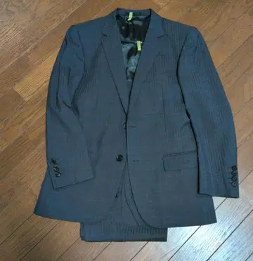 멘티노라스 3피스 수트 TENORAS 네이비/그레이/스트라이프