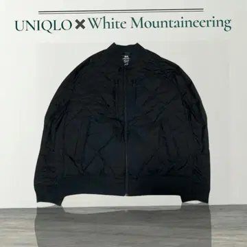 유니클로 화이트 마운티니어링 리사이클 하이브리드 다운 L