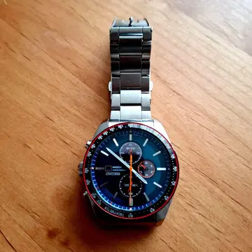 세이코 쿼츠 손목시계 파랑/실버