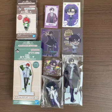 컬러풀 피치 모후 아크릴 스탠드 러버 참 등 세트