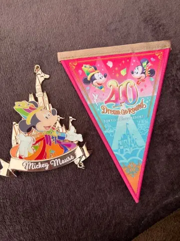 디즈니 가랜드와 키체인 디즈니 40주년