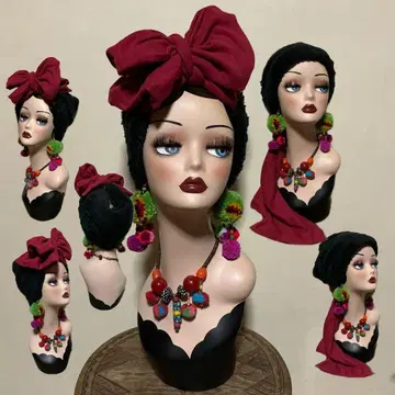 퍼 2way 어레인지 헤어 터번 리본 롱