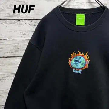 895 [새상품급] 허프 자수 센터 로고 어스 인기 L 사이즈 맨투맨