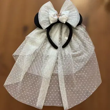 미니 머리띠 웨딩 베일