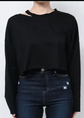 EMODA 슬릿 숏 롱 T셔츠