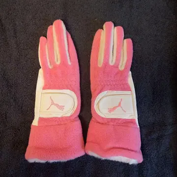 [ 미사용 새상품 ] 푸마 방한 골프 그로브 양손 핑크