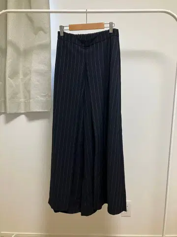 아메리빈티지 스트라이프 와이드 팬츠 네이비