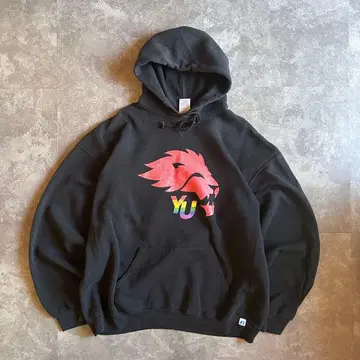 00s 러셀 애슬레틱 후드 맨투맨 블랙 2XL 풀오버