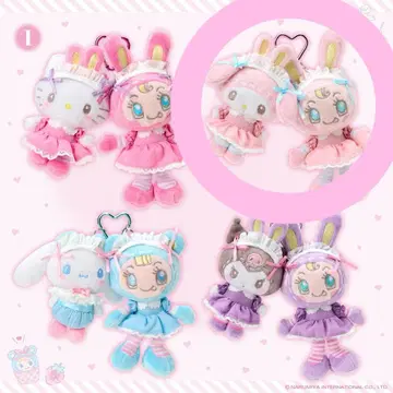 새상품 메조피아노 산리오 콜라보 마스코트 홀더 베리에 마이멜로디