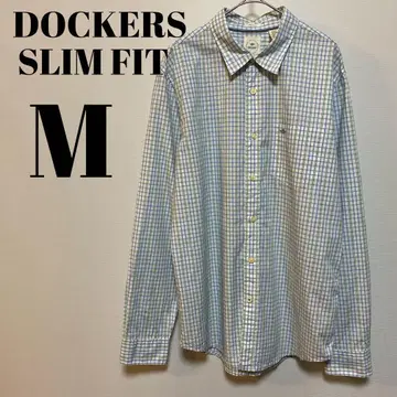 DOCKERS SLIM FIT 다커스 긴팔 체크 셔츠 M