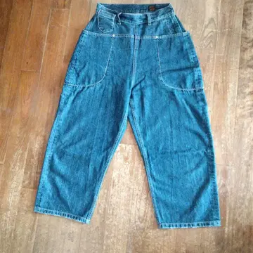 Cafetty 하이웨스트 와이드 레그 데님