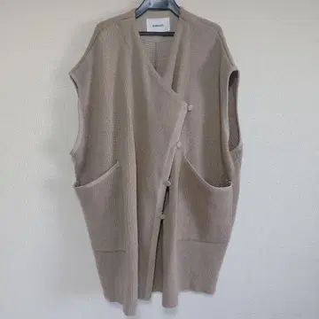 machatt 롱 니트 베스트 베이지 마차트