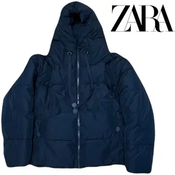 ZARA (자라) 충전솜 다운 숏 자켓/M/블랙