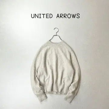 UNITED ARROWS 폭스 크루넥 니트 스웨터