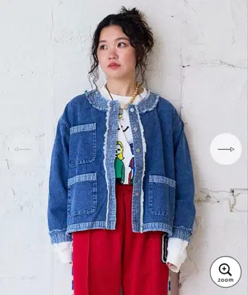 마키즈 노카라 데님 자켓 성인 사이즈