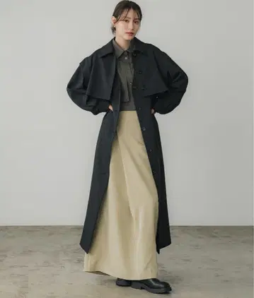 [ 새상품 미사용 ] PUBLIC TOKYO 멀티웨이트 트렌치코트