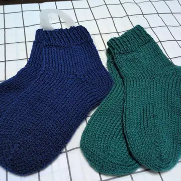 여성 양말 2점 핸드메이드