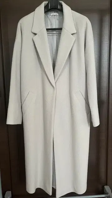 롱 코트 체스터 코트 아이스 그레이 M 사이즈 새상품급