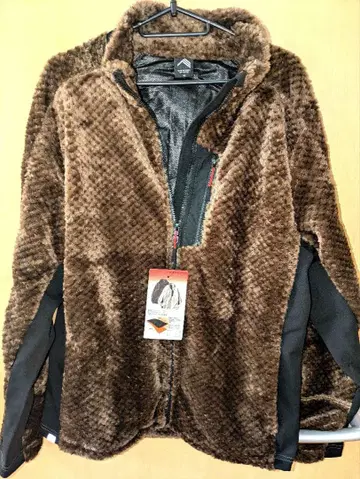 다이아 플리스 안감 알루미늄 자켓 M 브라운