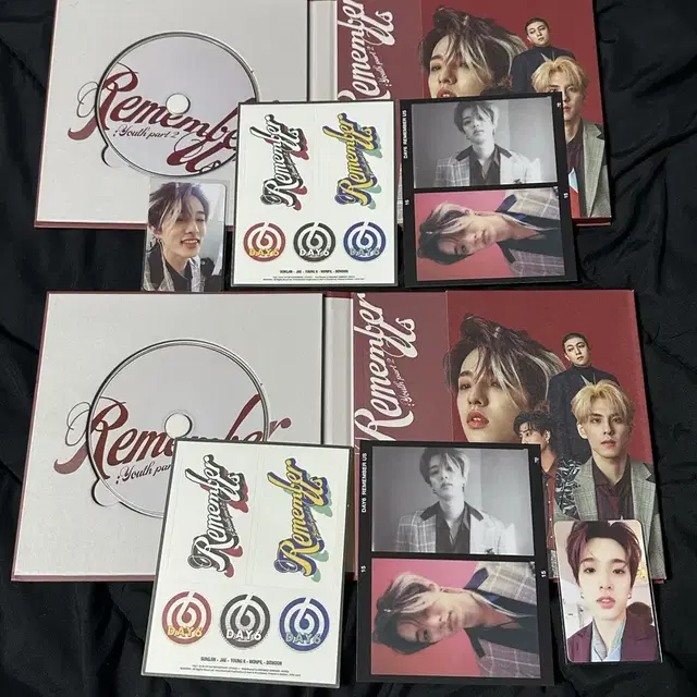 데이식스 행날 빨강 앨범 2장 일괄