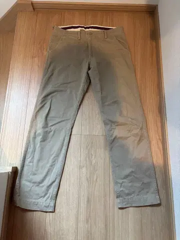 더퍼: 베이지 치노 팬츠 D-21-4003