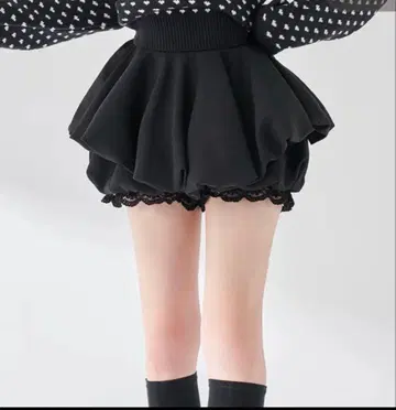 24시간 이내 배송 가능 darich 볼륨 벌룬 미니 스커트 블랙 FL