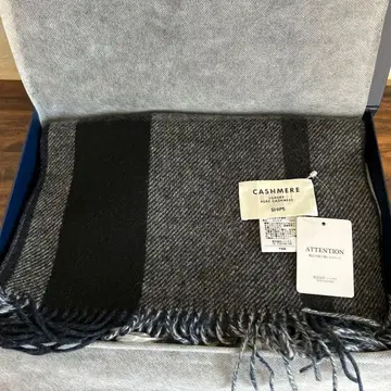 SHIPS 캐시미어 체크 무늬 머플러 (리버서블)