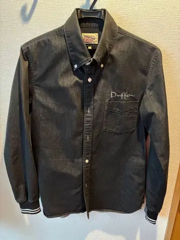 DUFFER 블랙 긴팔 셔츠 L