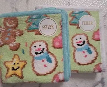 [ 미사용 새상품 ] 한정품 페이러 손수건 2장 세트 크리스마스 쿠키즈