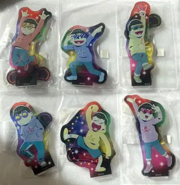 극장판 오소마츠 6쌍둥이 Loppi 한정판 아크릴 스탠드 6개 세트