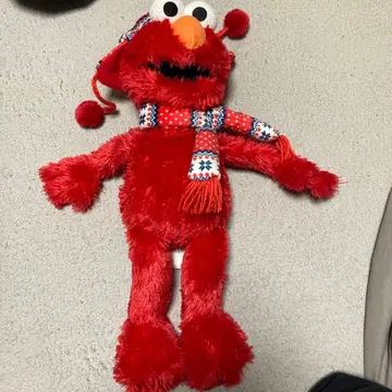 엘모 봉제 인형 빨간색 스카프 포함 2개