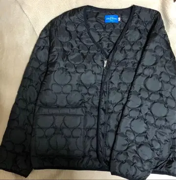 디즈니 리조트 한정판 미키 패턴 퀼팅 아우터