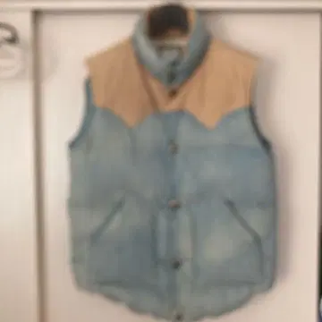 RonHerman 론 헤르만 콘초 다운 베스트 M 데님 새상품급