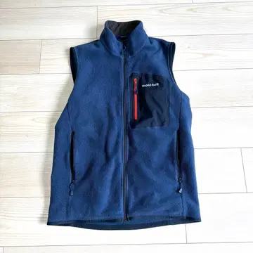 몽벨 mont-bell 플리스 베스트 네이비 L CLIMAPLUS