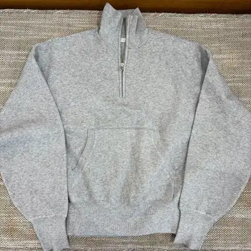 새상품급 BEAUTY & YOUTH 그레이 하프 지퍼 풀오버