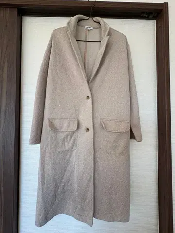 GLOBAL WORK 베이지 롱 코트 M