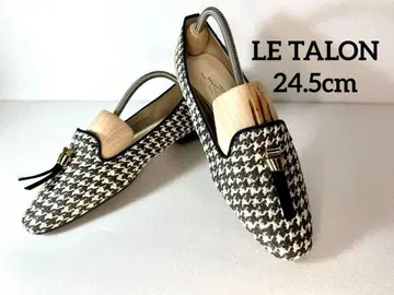 르탈론 LETALON 스퀘어 태슬 오페라 플랫 슈즈 24.5cm