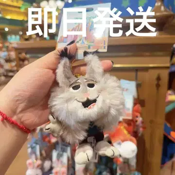 상하이 디즈니 주토피아 파우버트 봉제 인형 키체인