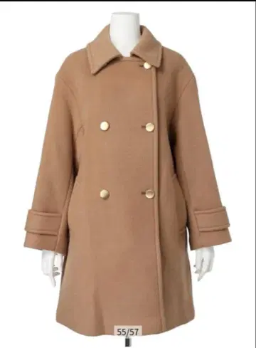 JUSGLITTY 스탠다드 P 코트 카멜